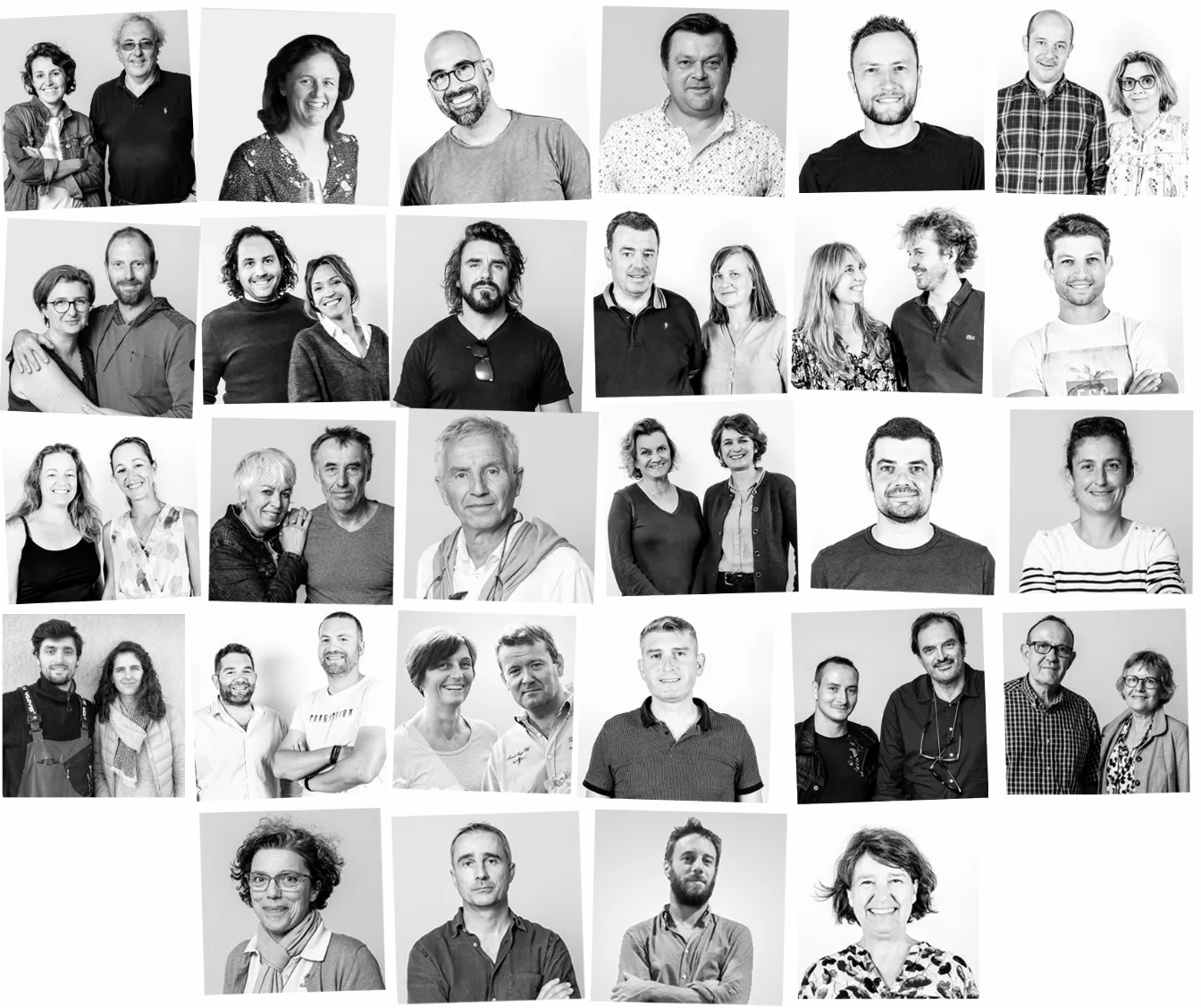 Portraits of the Vignerons de nature collective